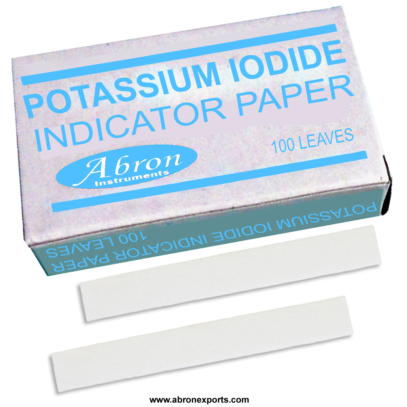 Potassium Iodide Indicator paper 100 lvs 5 Meter Roll abron IP-1135R